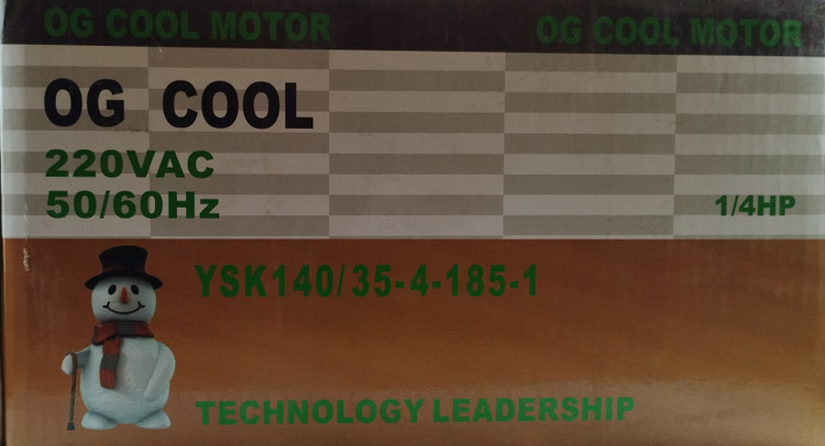 موتور فن کولر پنجره ای یونیورسال یا سوپرائی 1/4HP سیم پیچ آلومینیوم مدل YSK140/35-4-185-1