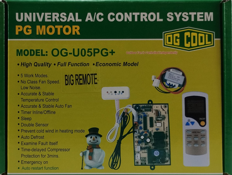 برد یونیورسال یا برد همه کاره کولر اسپلیت دورسنج دار یا PG MOTOR