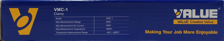 آمپر متر و مولتی متر کلمپی با تست خازن برند والیو VALUE مدل VMC-1 new