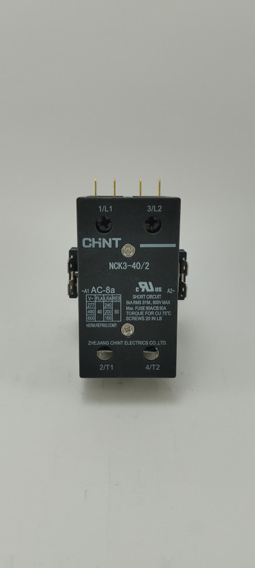 مینی کنتاکتور تک فاز دو پل 40 آمپر با بوبین 220 ولت CHINT اصلی سری NCK3 ا CHINT Magnetic