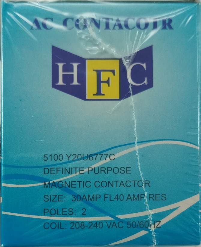 کنتاکتور 30 آمپر تک فاز برند HFC مدل LCK3/30-2