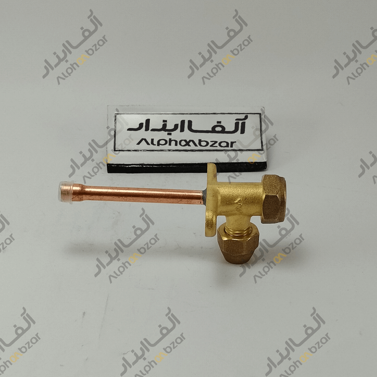 شیر سرویس کولر اسپلیت لوله صاف سایز 1/4 اینچ درجه یک