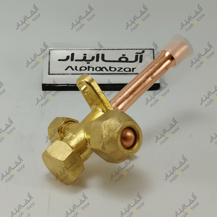 شیر سرویس کولر اسپلیت لوله صاف سایز 3/8 اینچ درجه یک