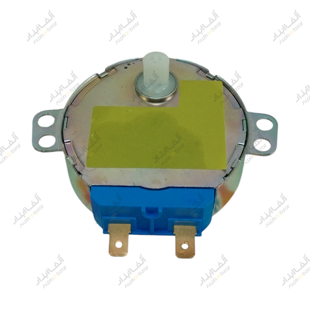 موتور دمپر یخچال سامسونگ مدل Sankyo M2LLA49ZR82، قطعه اورجینال کره‌ای با سرعت 5.6 دور در دقیقه برای تنظیم جریان هوای سرد در یخچال‌های ساید بای ساید سامسونگ