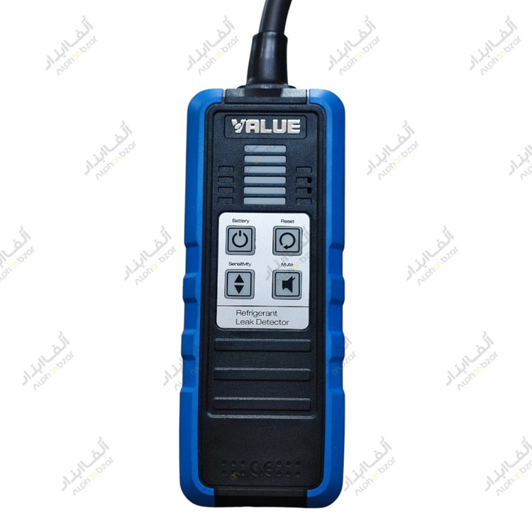 نشت یاب کولر گازی و چیلر صنعتی مدل VML‑1 برند VALUE با حساسیت 3 گرم در سال و قابلیت استفاده برای CFC، HFC و HCFC