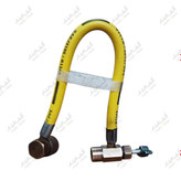 تصویر شیلنگ تزریق مبرد خودرو برند Nevisco با شیر دستی و اتصال سریع به پورت فشار پایین