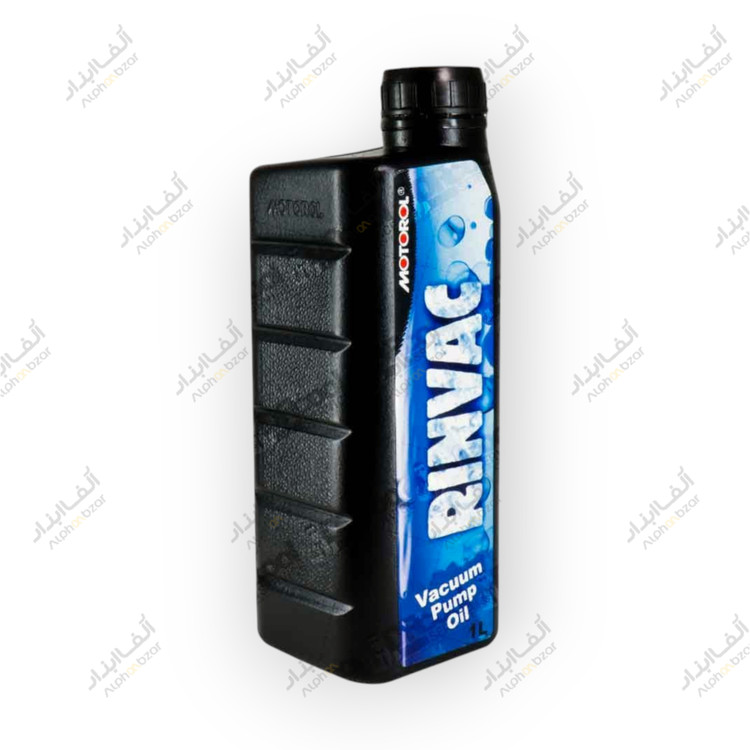 روغن وکیوم RINVAC MOTOROL در بستهبندی یک لیتری مخصوص تجهیزات وکیوم صنعتی با خواص ضد اکسیداسیون