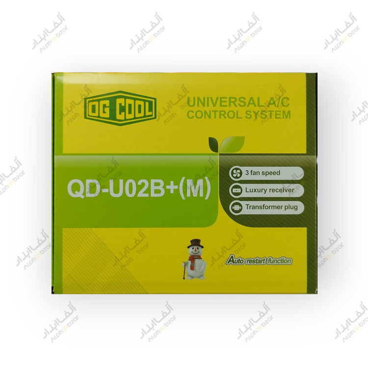 برد کنترل یونیورسال کولر گازی OG Cool مدل QD-U02B+ با ریموت کنترل و 3 سرعت فن