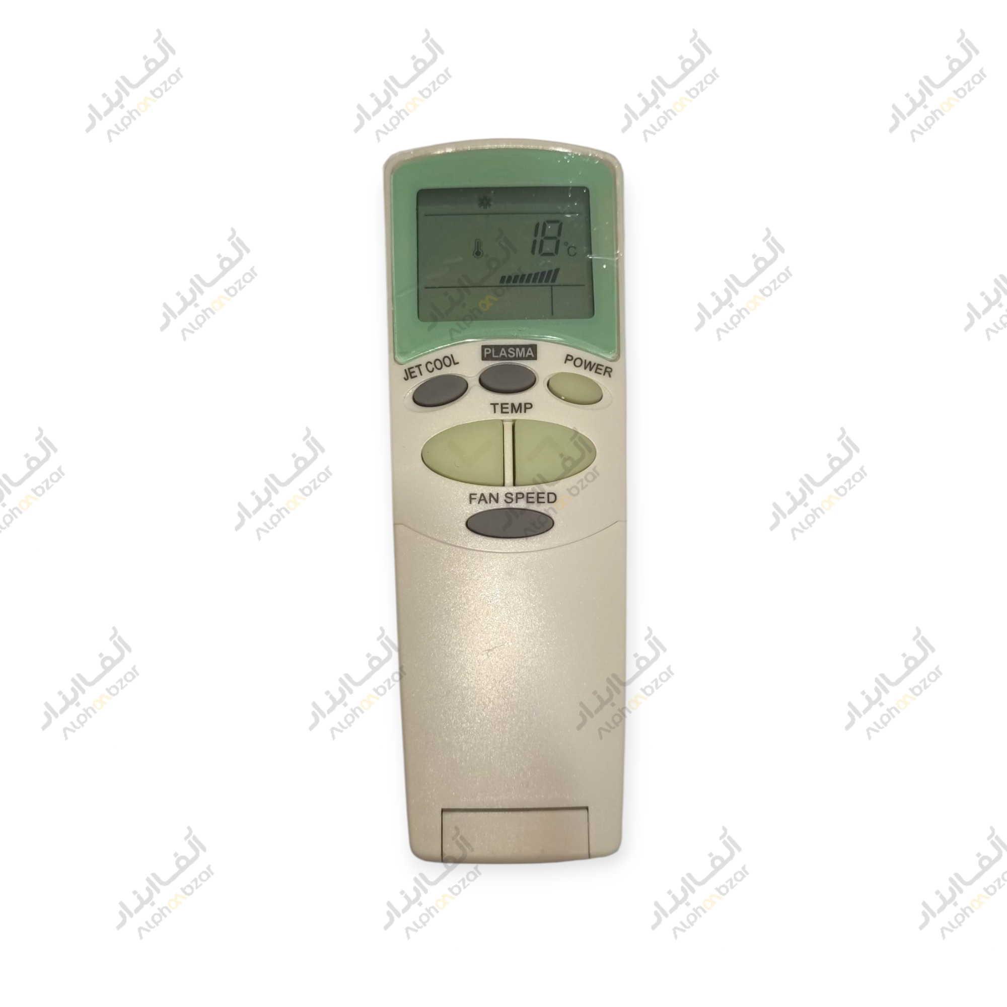 مشخصات فنی ریموت کنترل کولر گازی ال‌جی سبز و نقره‌ای