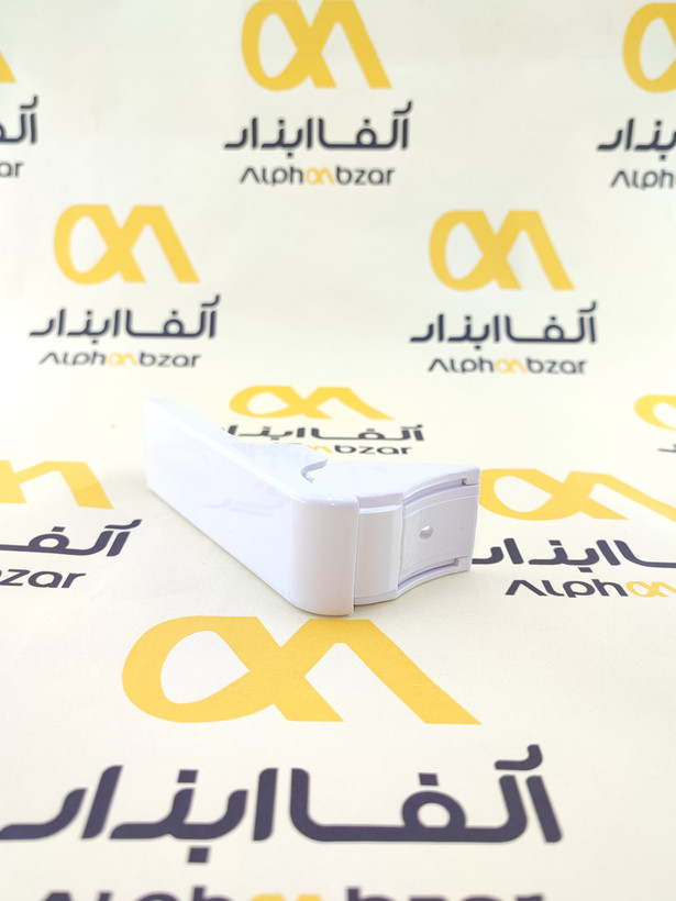 اهرم دستگیره متحرک درب یخچال فریزر سفید رنگ با دو پیچ نصب