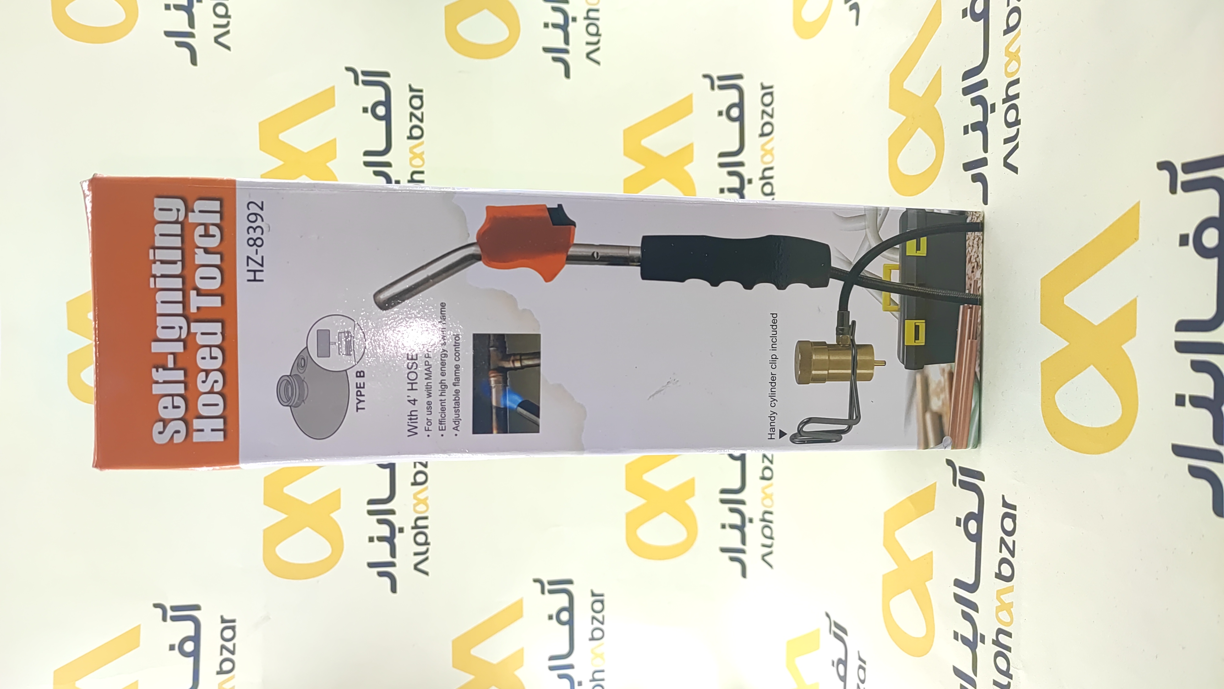 تورچ جوشکاری خودکار مدل HZ-8392 با شیلنگ 4 فوتی و سیستم Self-Igniting
