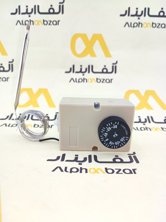 ترموستات آنالوگ سه پایه پرودیجی مدل F2000 همراه با سنسور و لوله مویی بلند