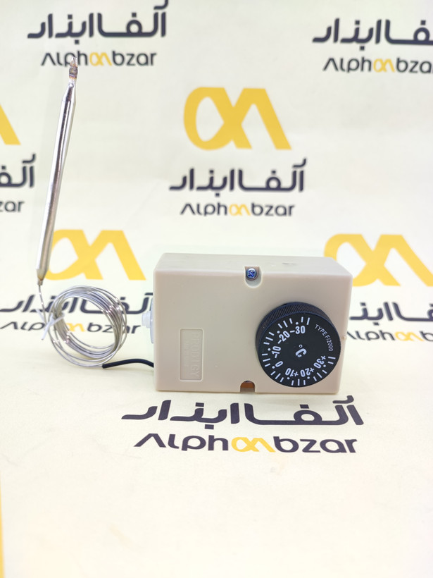 ترموستات آنالوگ سه پایه پرودیجی مدل F2000 همراه با سنسور و لوله مویی بلند