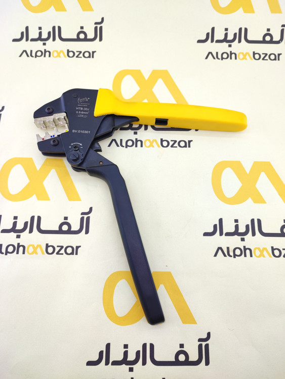 فکهای رنگی آچار پرس HTB-30J برای سرسیمهای روکشدار قرمز آبی و زرد