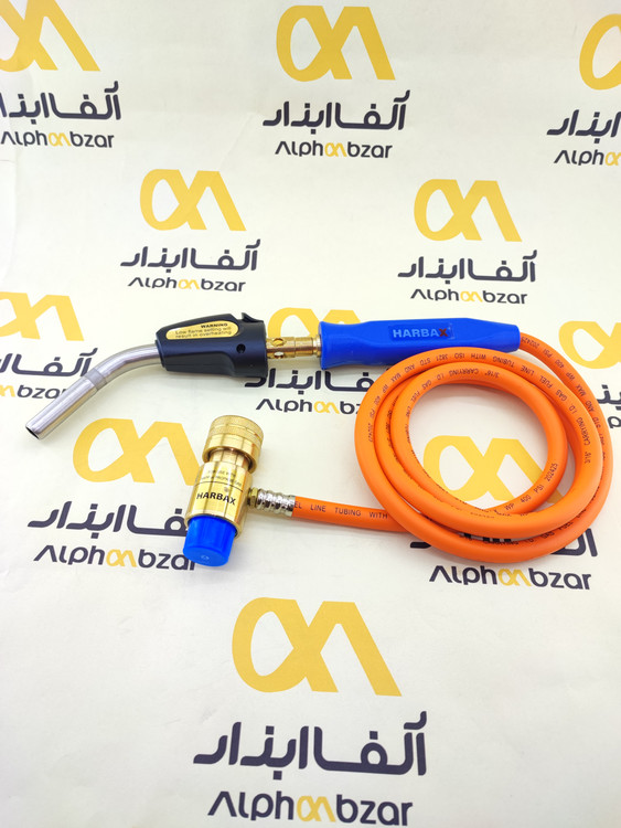 شلنگ فشار قوی (۴۰۰ PSI) و اتصال CGA600 تورچ HARBAX برای کپسول گاز MAPP