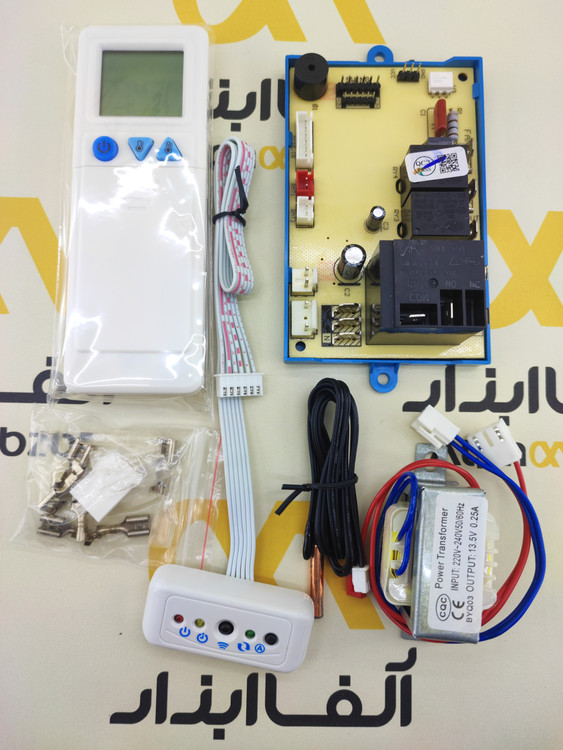 برد کنترل یونیورسال کولر گازی با رله کمپرسور 30 آمپر و قابلیت اتو ریستارت