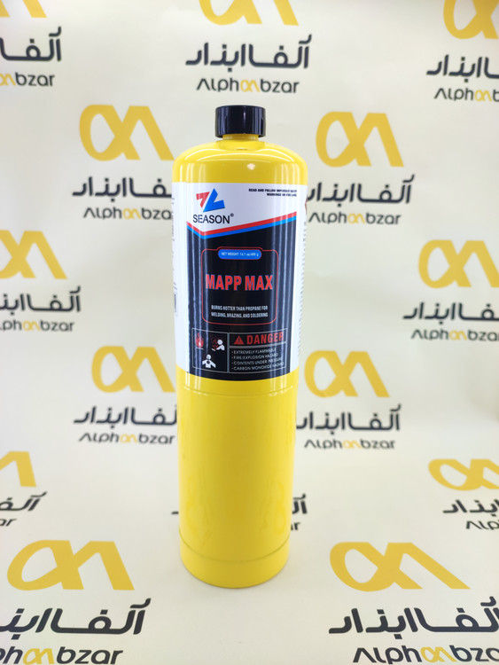 کپسول گاز مپ مکس سیزن Season Mapp Max زرد رنگ مخصوص جوشکاری لوله مسی