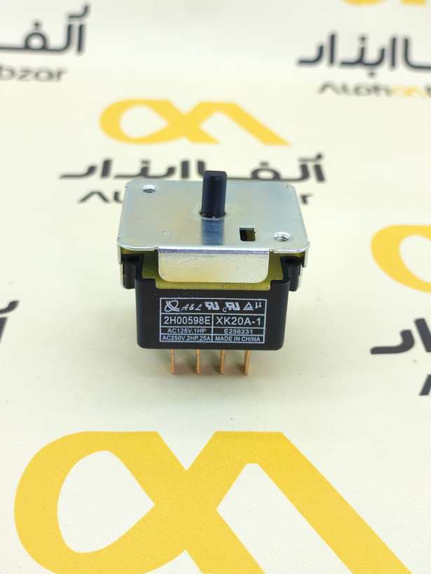 سوئیچ سلکتوری کولر گازی پنجرهای 25 آمپر با مشخصات ولتاژ AC125V/250V