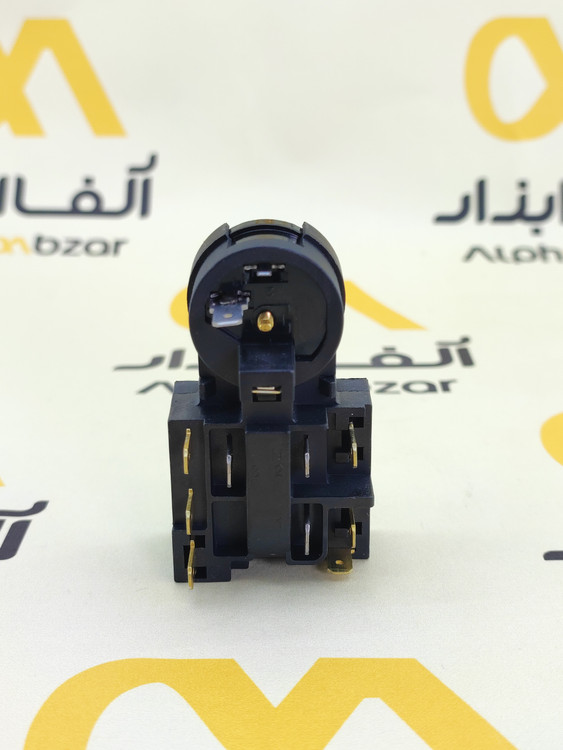 قطعه محافظ اورلود و راهانداز کمپرسور یخچال نمای روبرو