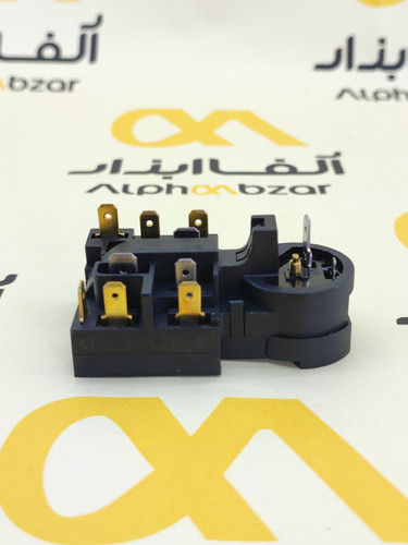 رله استارت ۴ پین و اورلود ترکیبی کمپرسور یخچال نمای پشت