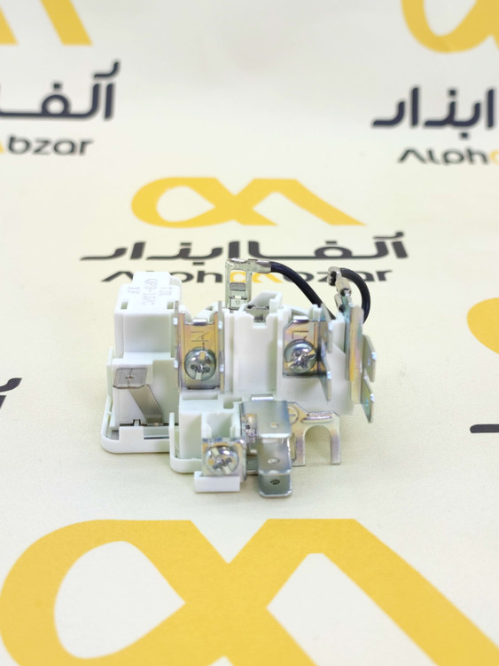رله استارت سفید مدل QP3-15C به همراه خازن و اورلود