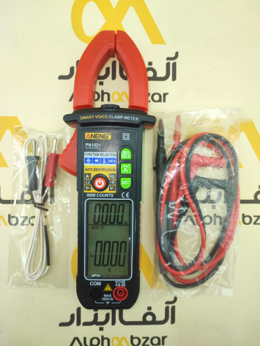 مولتی متر آمپر متر ولتمتر کلمپی با دستیار صوتی aneng مدل +pn102