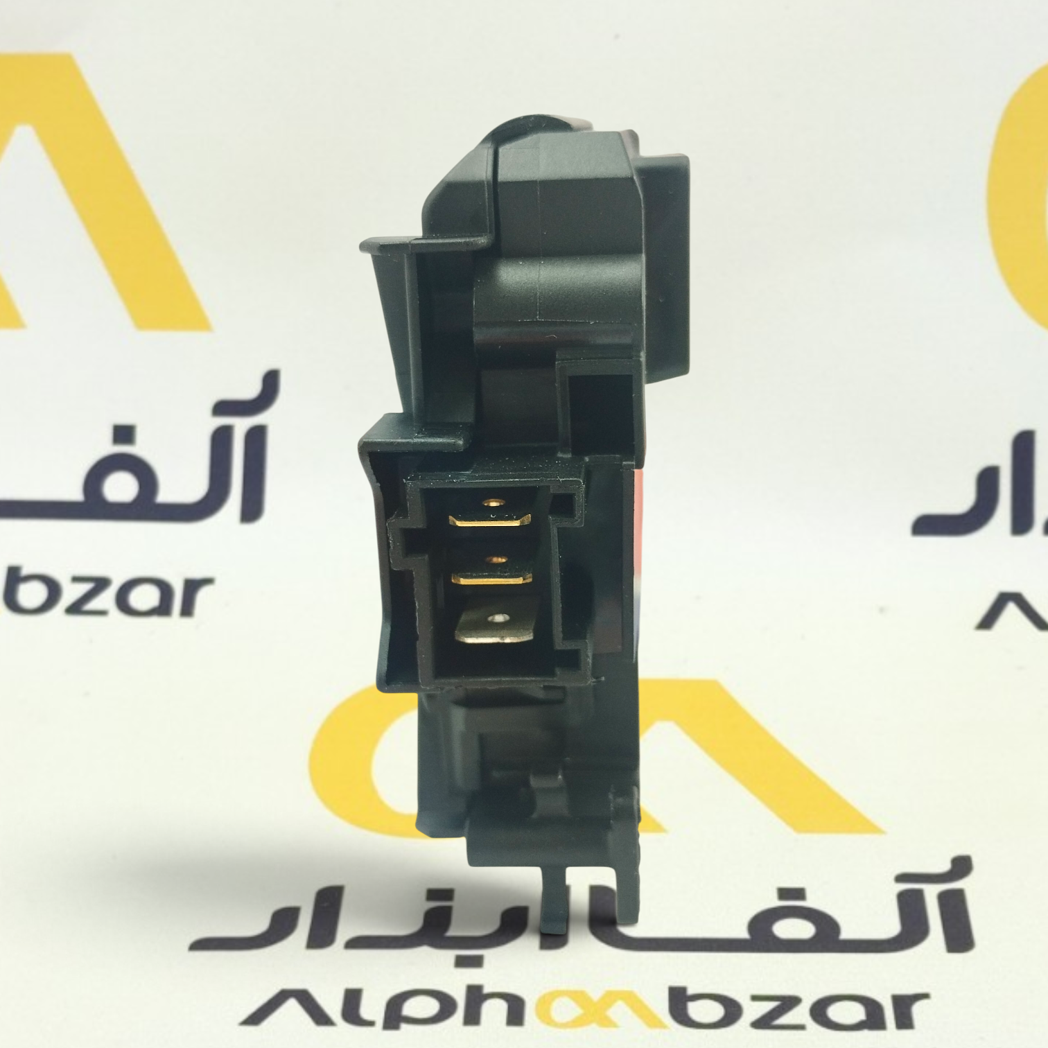 قفل درب مشکی لباسشویی ضامن دار و ۳ پین
